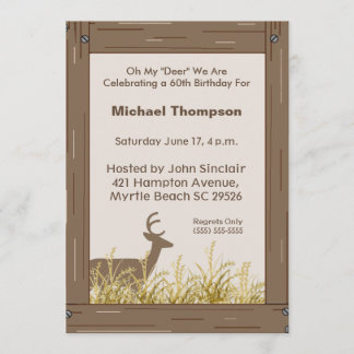 Invitación de cumpleaños a Deer Hunter