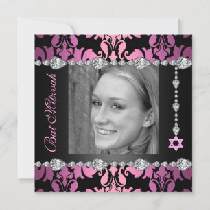 Invitación de cumpleaños a Diamond Design Photo Ba
