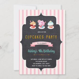 invitación de cumpleaños a donas de magdalenas
