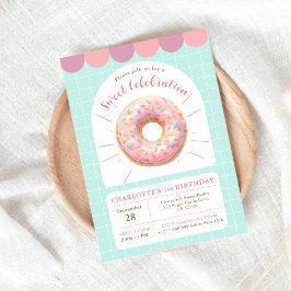Invitación de cumpleaños a Doughnut Sweet Shop