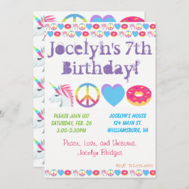 Invitación de cumpleaños a Emoji de personalizable