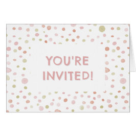 Invitación de cumpleaños a Erica Confetti Watercol