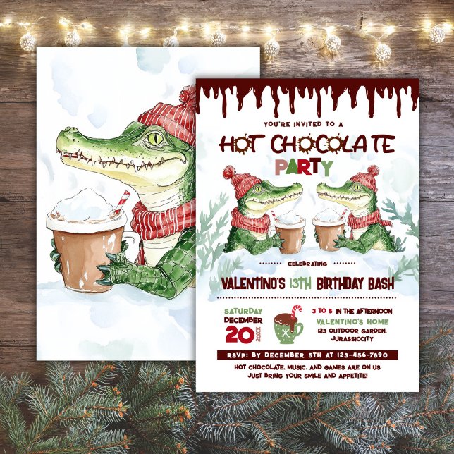 Invitación de cumpleaños a Fiesta de chocolate cal (Subido por el creador)
