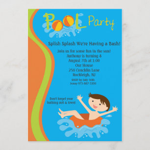 Invitación de cumpleaños a Fiesta de grupo de chic