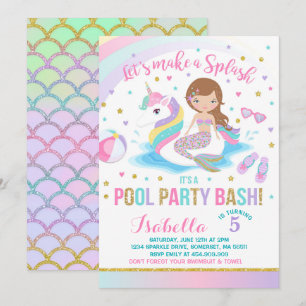 Invitación de cumpleaños a Fiesta de grupo de unic