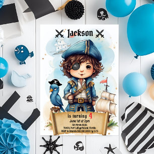 Invitación de cumpleaños a Fiesta pirata