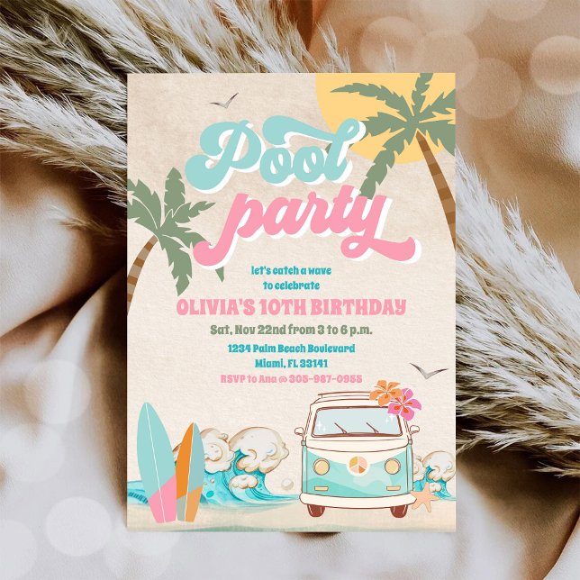 Invitación de Cumpleaños a Fiesta Tropical en la P (Subido por el creador)