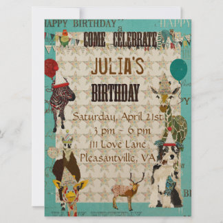 Invitación de cumpleaños a Fiestas
