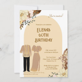 Invitación de cumpleaños a filipino por vestir con