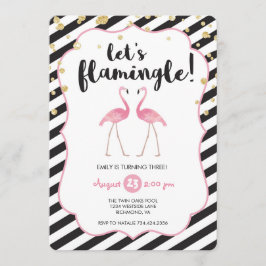 Invitación de cumpleaños a Flamingle