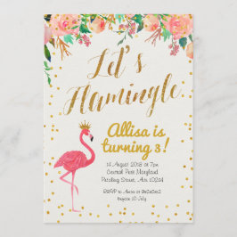 Invitación de cumpleaños a Flamingle