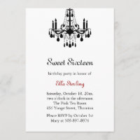 Invitación de cumpleaños a Gran Salón de Baile (bl