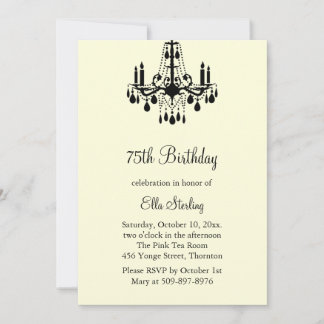 Invitación de cumpleaños a Grand Ballroom (marfil)