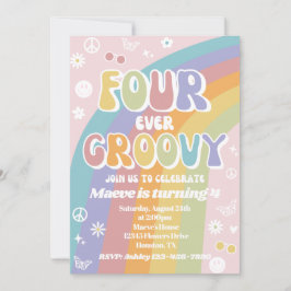 Invitación de cumpleaños a Groovy | Fourever Groov