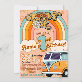 Invitación de cumpleaños a Groovy ONE