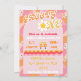 Invitación de cumpleaños a Groovy ONE