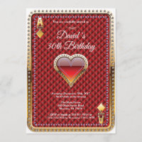 Invitación de cumpleaños a jugar con tarjeta de ju