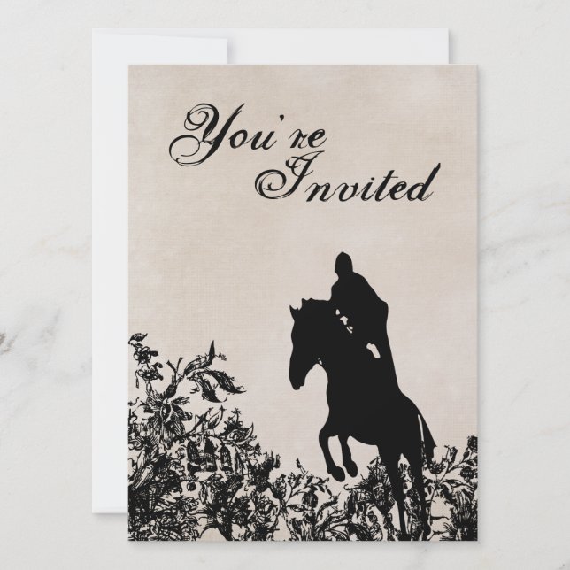 Invitación de cumpleaños a jugo de caballo de esti (Anverso)