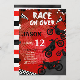 Invitación de cumpleaños a la Bicicleta Roja