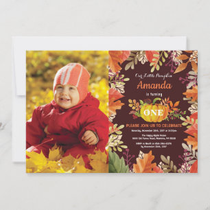 Invitación de cumpleaños a la caída de la calabaza