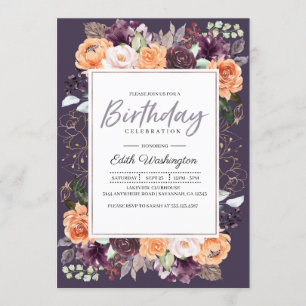 Invitación de cumpleaños a la caída de la planta m