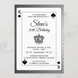 Invitación de cumpleaños a la carta de juego de Po