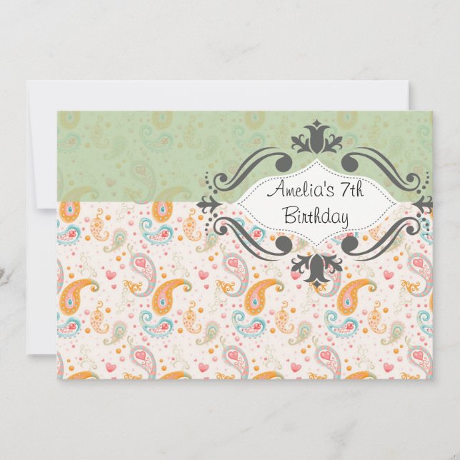 Invitación de cumpleaños a la Casa de la Moneda de (Anverso)