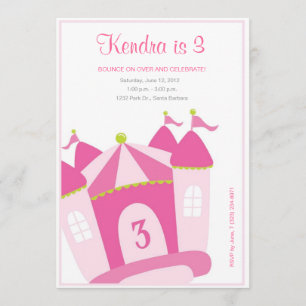 Invitación de cumpleaños a la casa de rebote