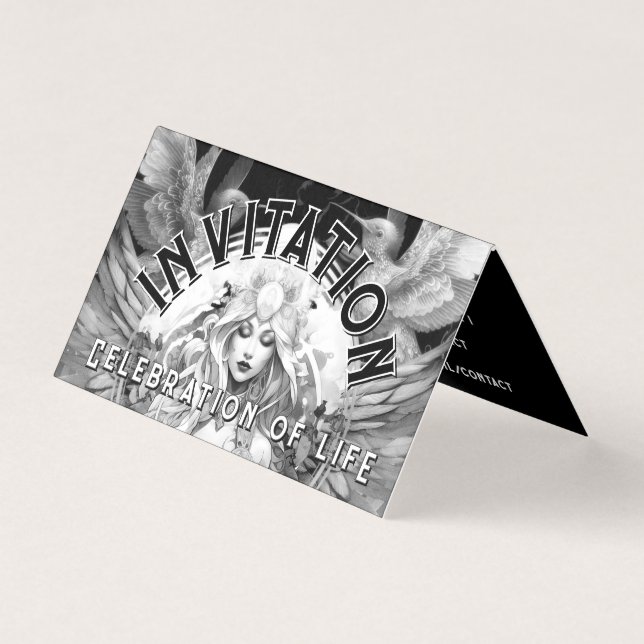 Invitación de cumpleaños a la celebración de la vi (Anverso)