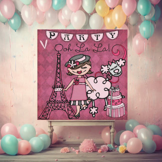 Invitación de cumpleaños a la Chica del pelo pardo