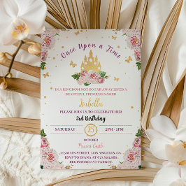 Invitación de cumpleaños a la Corona de la Princes