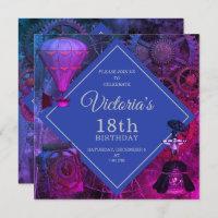 Invitación de cumpleaños a la cosecha industrial d