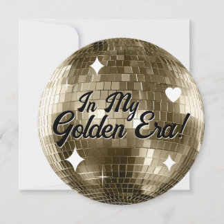 Invitación de cumpleaños a la discoteca Golden Era
