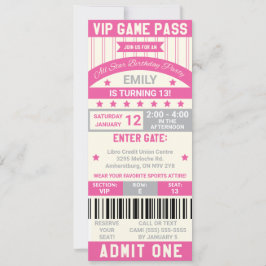 Invitación de cumpleaños a la entrada temática dep