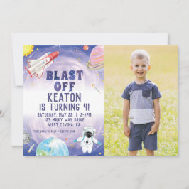 Invitación de cumpleaños a la explosión de acuarel