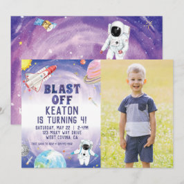 Invitación de cumpleaños a la explosión de acuarel