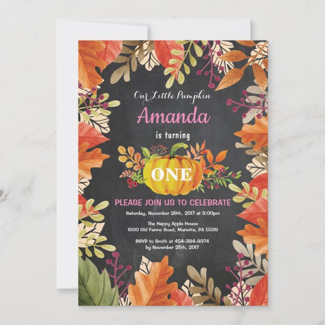 Invitación de cumpleaños a la fiesta de cumpleaños (Anverso)