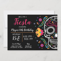 Invitación de cumpleaños a la Fiesta Floral de crá