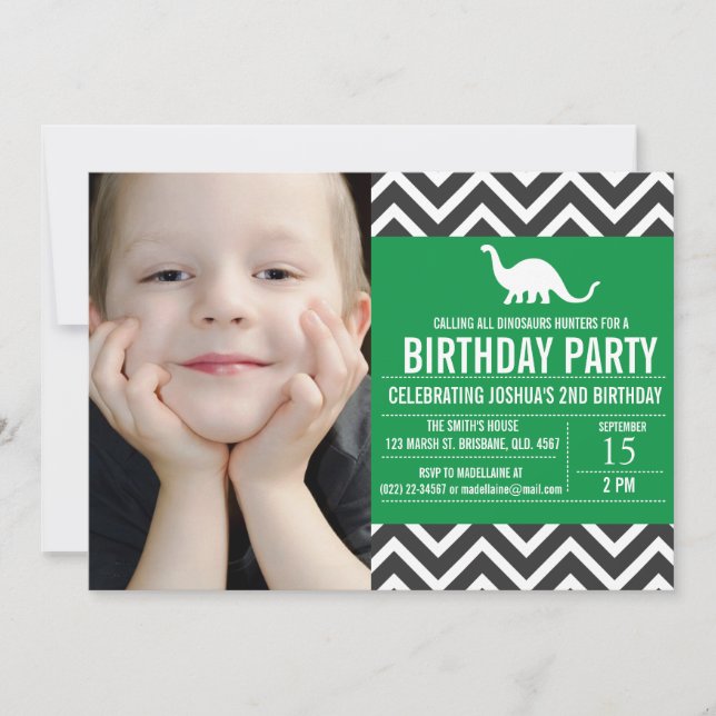 Invitación de cumpleaños a la foto de Animal Chevr (Anverso)