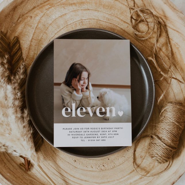 Invitación de cumpleaños a la foto de Eleven Heart (Subido por el creador)