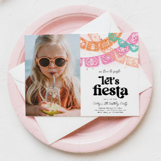 Invitación de cumpleaños a la foto de Fiesta de ch