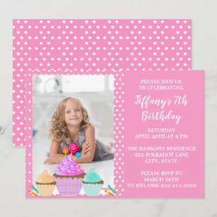 Invitación de cumpleaños a la foto de Punto de Pol