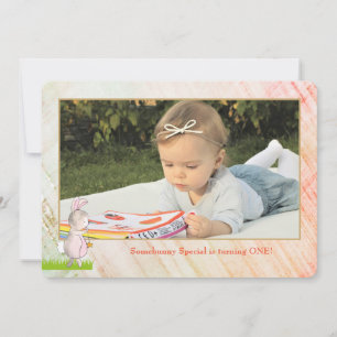 Invitación de cumpleaños a la foto de Somebunny