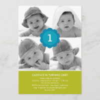 Invitación de cumpleaños a la foto de Sweet Collag