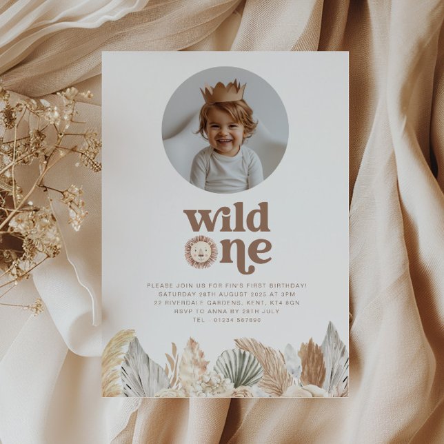 Invitación de cumpleaños a la foto de Wild One Rou (Subido por el creador)