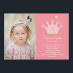 Invitación de cumpleaños a la foto del Fiesta Prin<br><div class="desc">Personaliza esta invitación fresca y moderna de cumpleaños con tu foto favorita. También puede gustar: com</div>