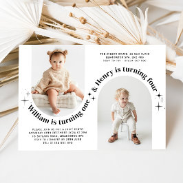 Invitación de cumpleaños a la foto del paisaje de 