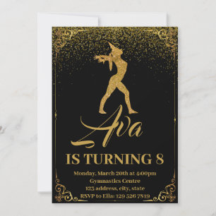 Invitación de cumpleaños a la Gimnasia de Unicorni