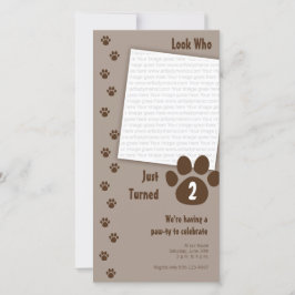 Invitación de cumpleaños a la impresión de traza m