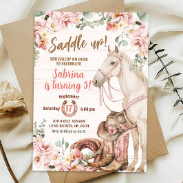 Invitación de cumpleaños a la lechona de caballo